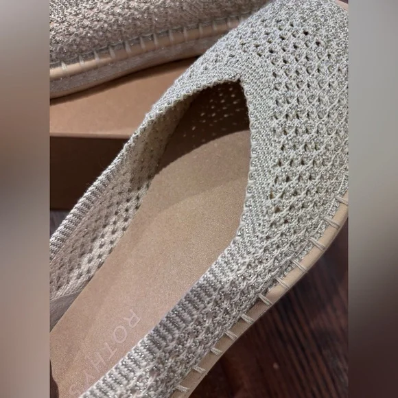 Rothy's The Espadrille Metallic Flat (size 6.5) - Picture 8 of 16